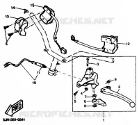 COMMODO / LEVIER pour Yamaha EW50 de 2001