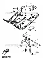 SUPPORT / REPOSE PIEDS pour Yamaha YQ50 de 2001