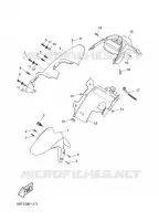 GARDE BOUE pour Yamaha XQ150 de 2001