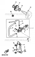 POMPE A HUILE pour Yamaha YQ50 de 2001