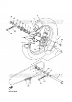 ROUE ARRIERE pour Yamaha YZ426F de 2000