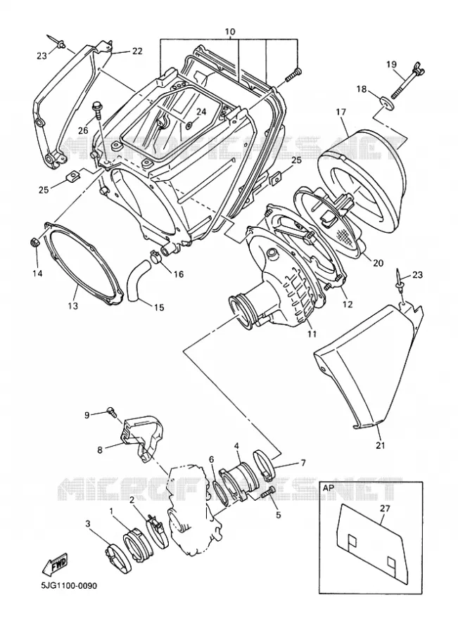 ADMISSION Yamaha MOTO 426 2000 YZF  YZ426F