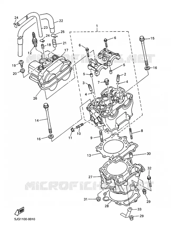CYLINDRE Yamaha MOTO 426 2000 YZF  YZ426F