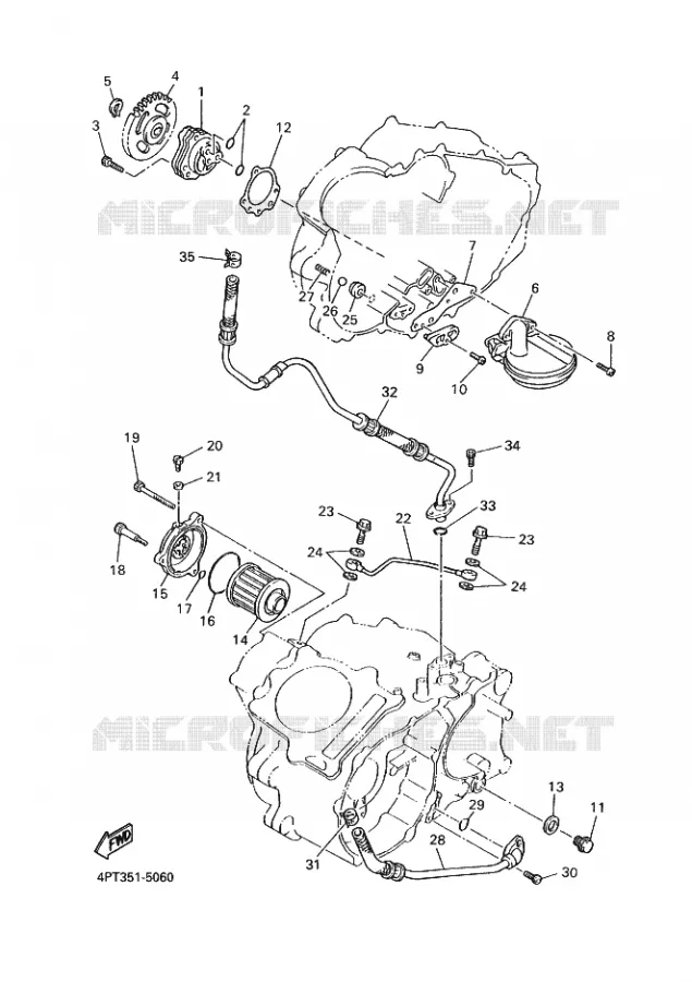 POMPE A HUILE Yamaha MOTO 600 2000 XTE  XT600E