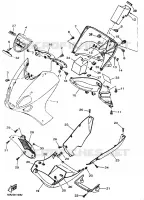CARENAGE 1 pour Yamaha YP125E de 2000
