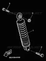 AMORTISSEUR ARRIERE pour Yamaha YH50 de 2000
