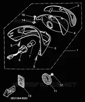 FEU ARRIERE pour Yamaha YH50 de 2000