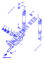 BRAS OSCILLANT / AMORTISSEUR pour Yamaha XC125A de 2000