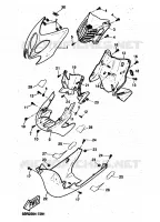 PROTEGE JAMBES pour Yamaha YQ50  de 1999