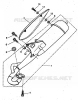 ECHAPPEMENT pour Yamaha YH50 de 1999