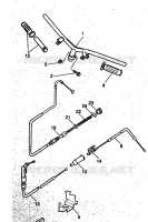 GUIDON ET CABLES pour Yamaha YH50 de 1999