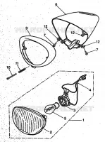 PHARE  pour Yamaha YH50 de 1999