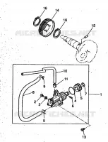 POMPE A HUILE pour Yamaha YH50 de 1999