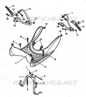 SUPPORT / REPOSE PIEDS pour Yamaha YH50 de 1999