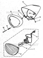 PHARE  pour Yamaha YH50 de 1999