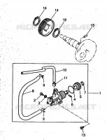 POMPE A HUILE pour Yamaha YH50 de 1999