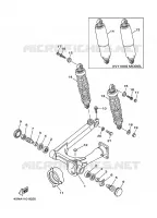 BRAS OSCILLANT / AMORTISSEUR pour Yamaha XV1100 de 1999