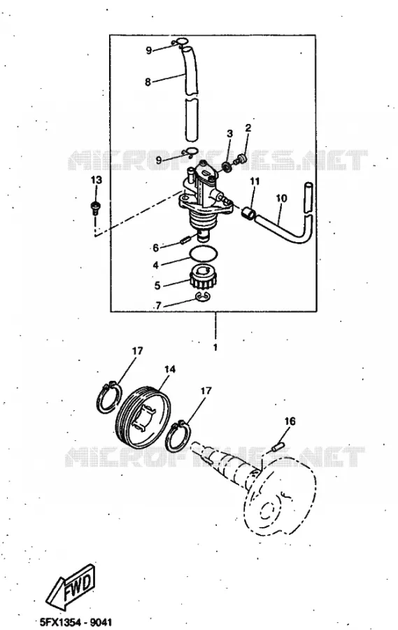 POMPE A HUILE Yamaha SCOOTER 50 1999 ROCKET  CW50RSP