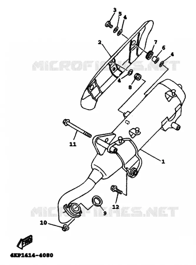 ECHAPPEMENT Yamaha SCOOTER 125 1999 FLAME R  XC125TR FLAME R