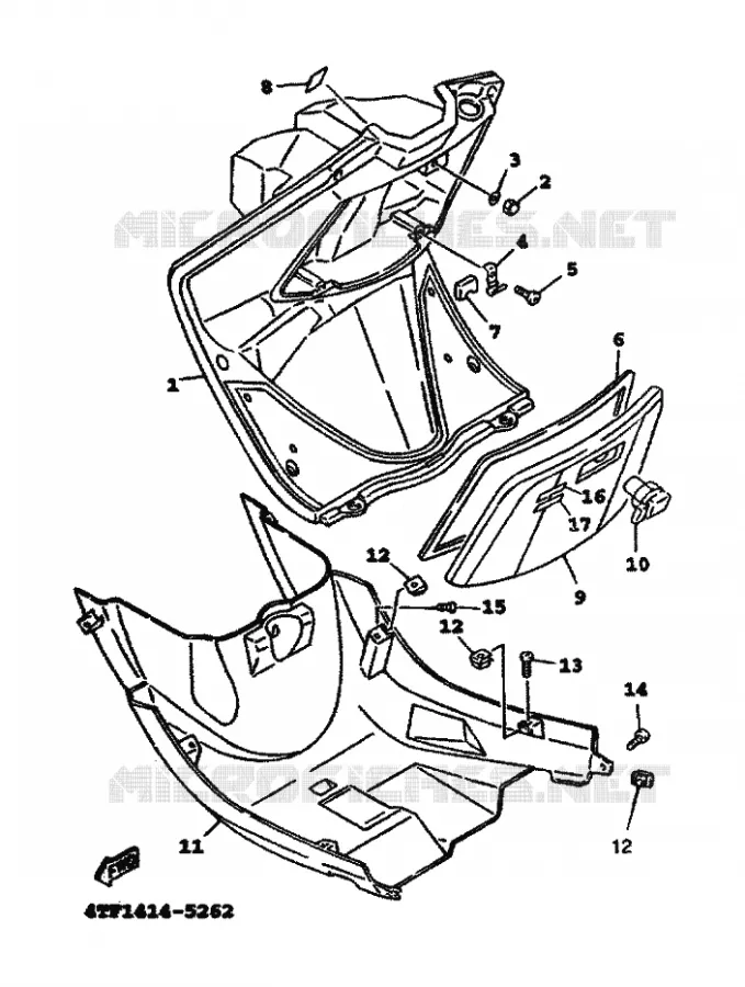 PROTEGE JAMBES Yamaha SCOOTER 125 1999 FLAME R  XC125TR FLAME R