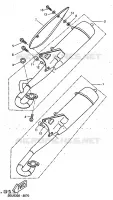 ECHAPPEMENT pour Yamaha YH50 de 1998