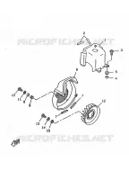 TURBINE / CARTERS DE REFROIDISSEMENT pour Yamaha BOOSTER TRACK de 1998