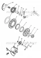 DEMARREUR KICK pour Yamaha BOOSTER TRACK de 1998