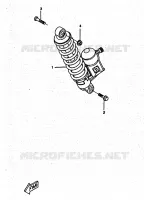AMORTISSEUR ARRIERE pour Yamaha BOOSTER TRACK de 1998
