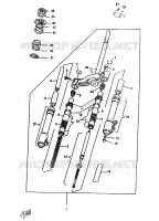 FOURCHE pour Yamaha BOOSTER TRACK de 1998