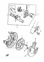 ETRIER DE FREIN AVANT pour Yamaha BOOSTER TRACK de 1998