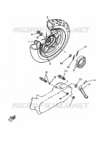 ROUE ARRIERE pour Yamaha BOOSTER TRACK de 1998