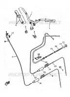 GUIDON ET CABLES pour Yamaha BOOSTER TRACK de 1998