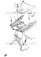 BEQUILLE / REPOSE PIEDS pour Yamaha BOOSTER TRACK de 1998