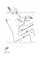 GUIDON ET CABLES pour Yamaha CW50RS de 2005