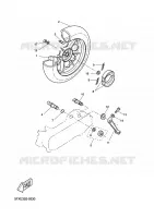 ROUE ARRIERE pour Yamaha CW50RS de 2005