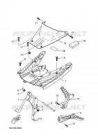 SUPPORT / REPOSE PIEDS pour Yamaha CW50RS de 2005
