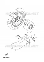 ROUE ARRIERE pour Yamaha YN50 de 2005