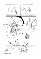 ROUE ARRIERE pour Yamaha BOOSTER SPIRIT de 2008