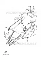 COUVERCLE LATERAL pour Yamaha YP125E de 2004