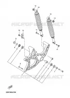 BRAS OSCILLANT / AMORTISSEUR pour Yamaha YP125E de 2007