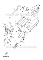 ECHAPPEMENT pour Yamaha YP125E de 2007