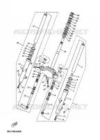 FOURCHE pour Yamaha YP125E de 2007