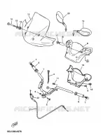 GUIDON ET CABLES pour Yamaha YP125E de 2007