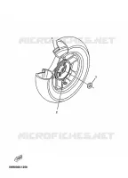 ROUE ARRIERE pour Yamaha YP125E de 2007