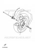 ROUE AVANT pour Yamaha YP125E de 2007