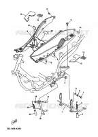 SUPPORT / REPOSE PIEDS pour Yamaha YP125E de 2005