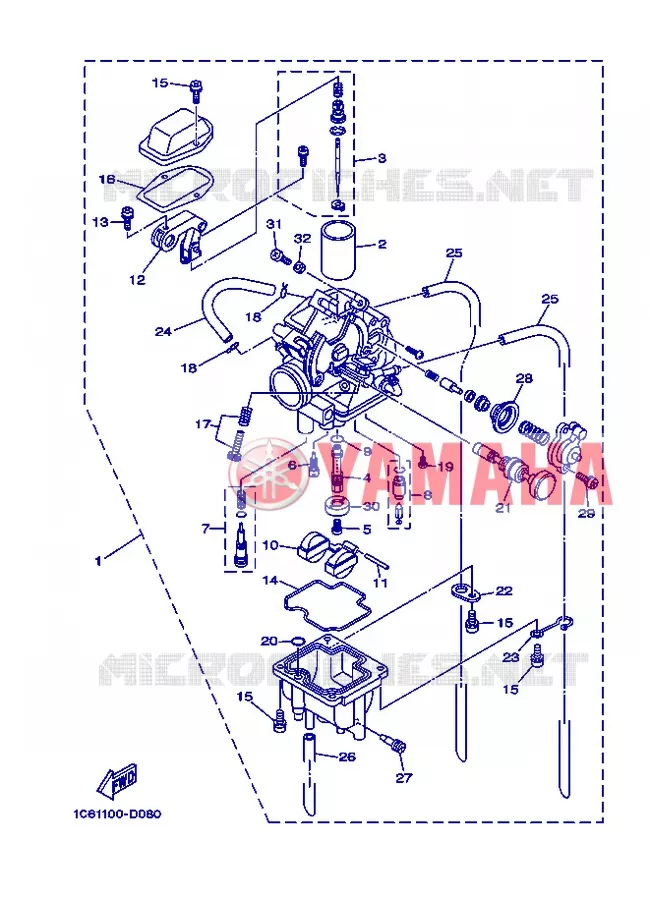 CARBURATEUR Yamaha MOTO 230 2006 TTR  TT-R230 TTR230V