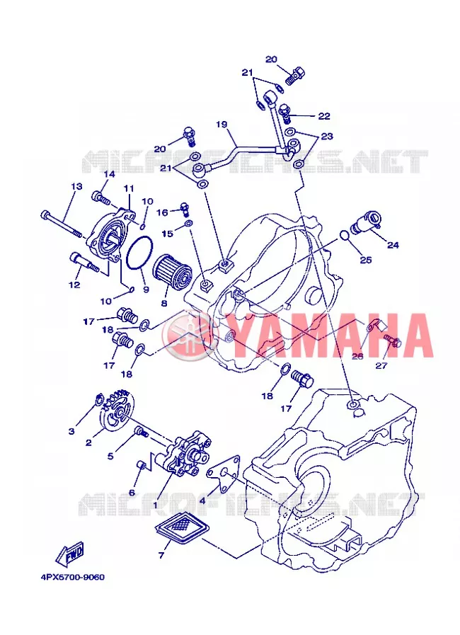 POMPE A HUILE Yamaha MOTO 250 2008 TTR  TT250R