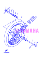 ROUE AVANT pour Yamaha YBR125ED de 2007