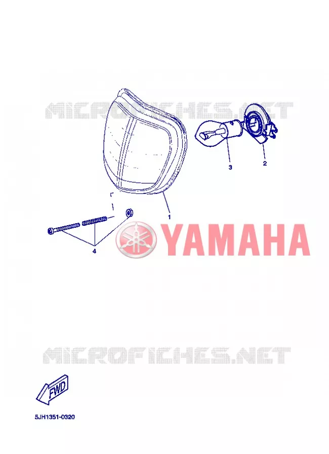 PHARE  Yamaha SCOOTER 50 2004 SLIDER  EW50N SLIDER